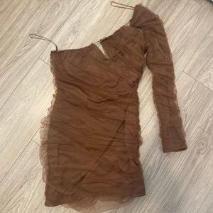 Zara one shoulder fun party dress